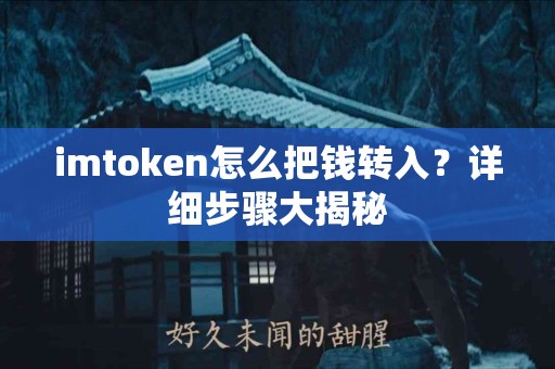 imtoken怎么把钱转入？详细步骤大揭秘