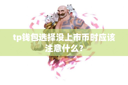 tp钱包选择没上市币时应该注意什么？