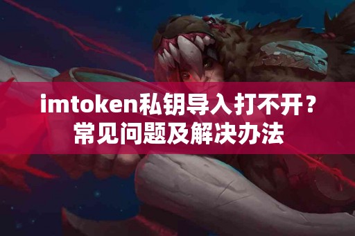 imtoken私钥导入打不开？常见问题及解决办法
