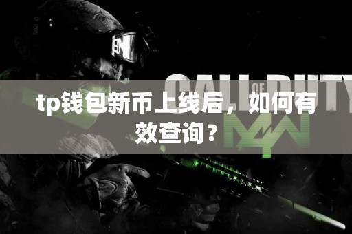 tp钱包新币上线后，如何有效查询？