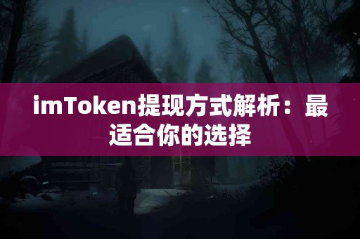 imToken提现方式解析：最适合你的选择
