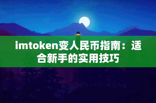imtoken变人民币指南：适合新手的实用技巧