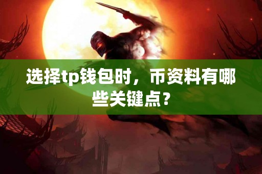 选择tp钱包时，币资料有哪些关键点？