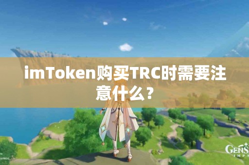 imToken购买TRC时需要注意什么？
