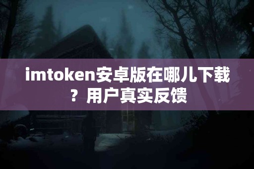 imtoken安卓版在哪儿下载？用户真实反馈