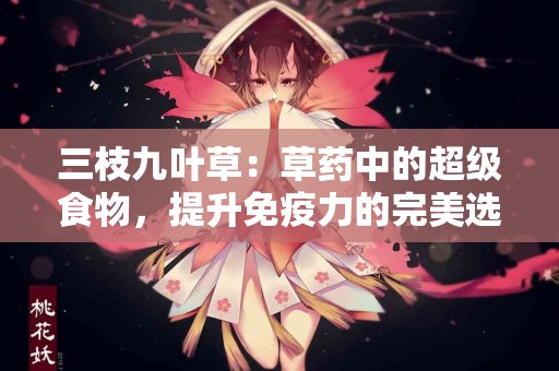 三枝九叶草：草药中的超级食物，提升免疫力的完美选择！
